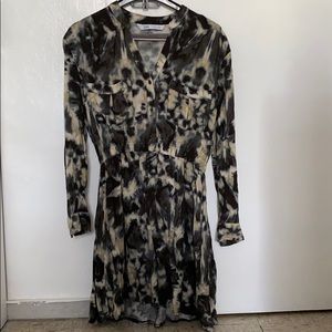 Zara Basic Tie dye short dress